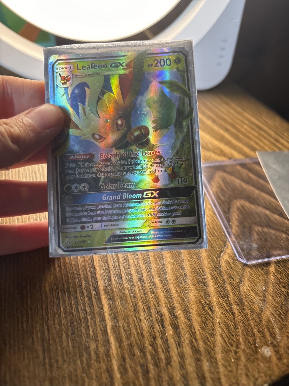 Pokemon TCG Leafeon GX 13/156 Sun & Moon Ultra Prism Ultra Rare NM