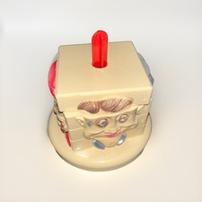 Vintage 1940 Chuckle Face Plastic Puzzle Commonwealth Plastics Corp 1024 faces