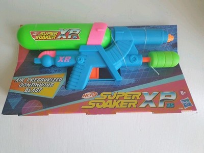 NERF Super Soaker XP 35 Water Blaster w/ Removable Tank Blue/Green/Pink 35504