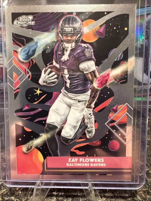 2035 Topps Cosmic Chrome Zay Flowers #9 Baltimore Ravens