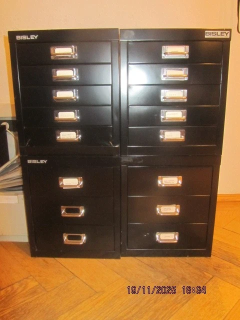 bisley schubladenschrank gebraucht Maße von 27,9 cm Breite, 32,5 cm Höhe und 40