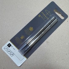New PARKER 5th Ballpoint Pen Set of 2 Refills Black F