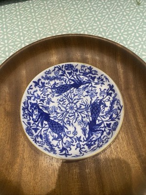 Antike Royal Crown Derby Pfau blau-weiß Teetasse Untertasse