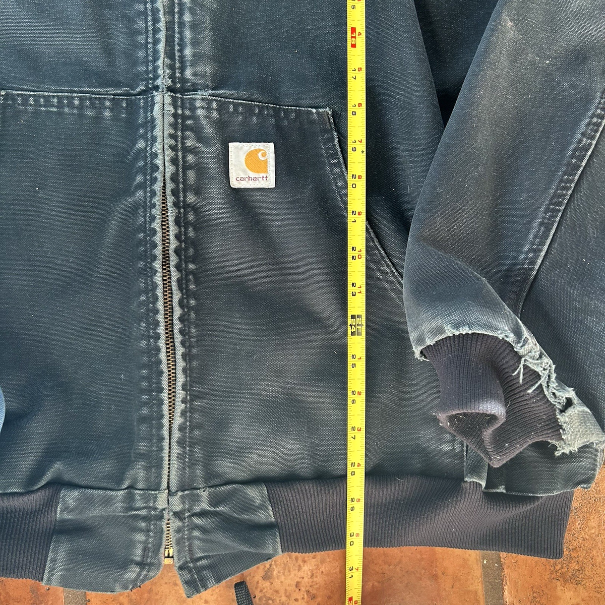 Vintage Carhartt J131 Active Jacket 2XL Black Distressed Duck