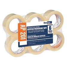 Shurtape Clear Acrylic Packaging Tape, 2 in x 110 yd, 2 mil, Standard Duty,