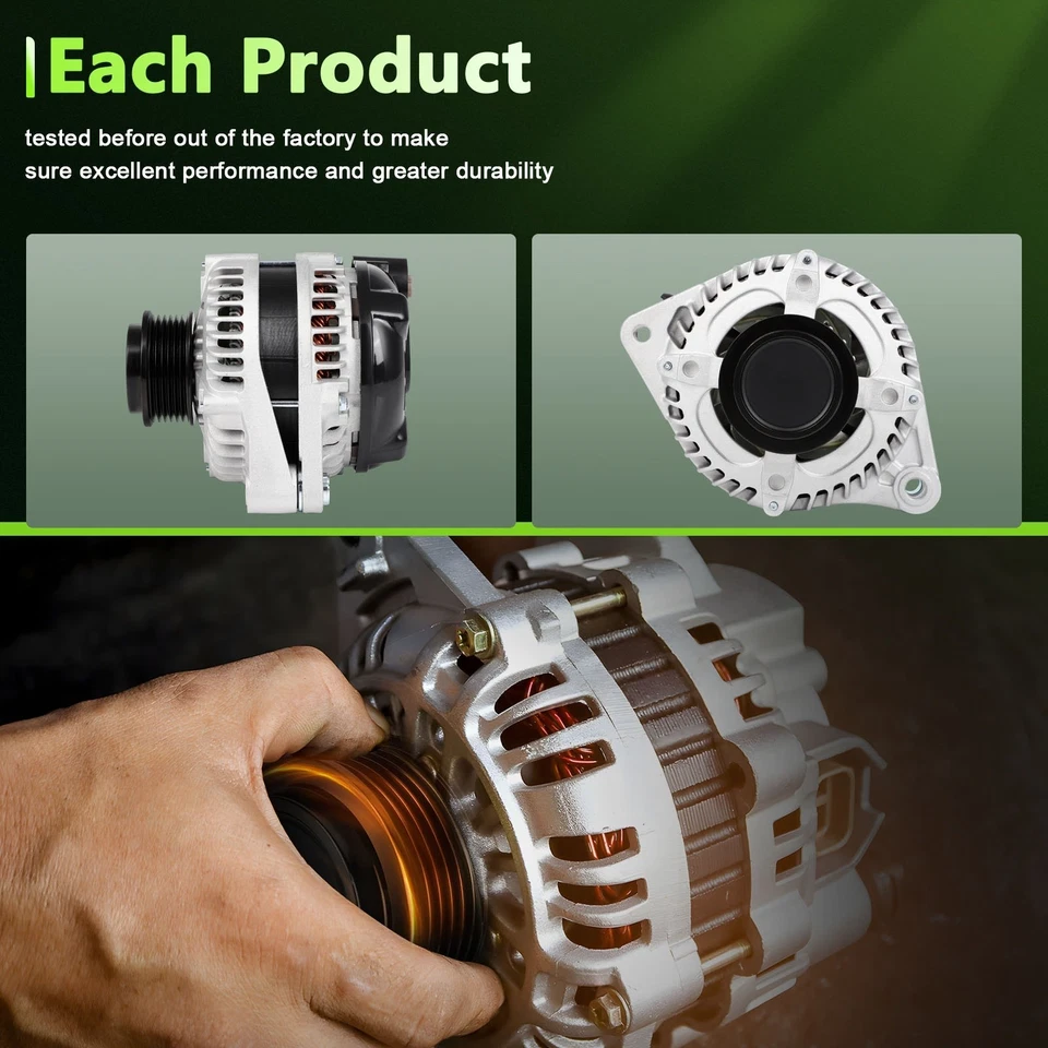 Alternator Fits Acura RDX 3.5L 2013 2014 2015 11627 104210-1890 1042101890 11158 Foto 3 de 4