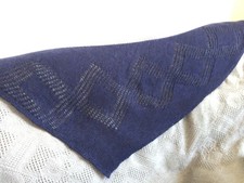 Handknit Cotton/mohair Blend WRAP/SHAWL/SCARF Autumn Sale 