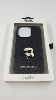 Karl Lagerfeld KLHCP15LGKNPSK für iPhone 15 Pro 6.1'' black hardcase