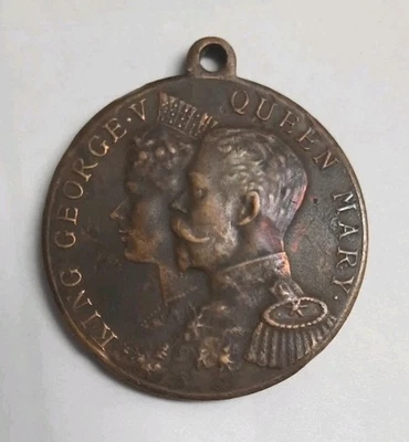 Erinnerungs - Medaille 1911 Krönung King George V. Queen Mary - Bild 1 von 2