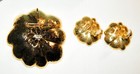 Vintage Set ALANA STEWART BROOCH~CLIP EARRINGS DEMI PARURE Original Box~Booklet — photo 9