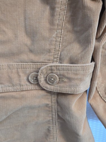 Chaqueta Blazer L.L Bean Pana Mujer Talla S Pequeña Caqui Parche Codo Deportivo Preparación - Imagen 15 de 20