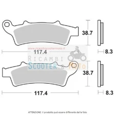 Aprilia Scarabeo Light Ie 4T 125 09/11 Ant Dx-Sx Brake Pad 65615910#2