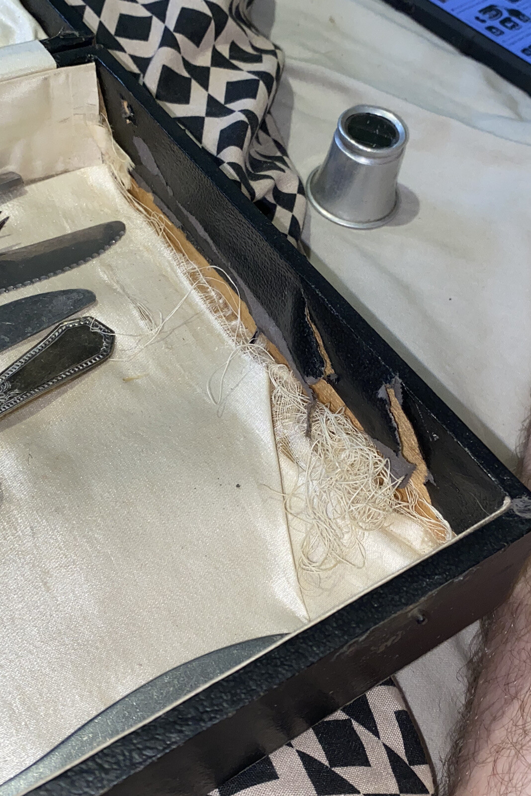 Vintage Leather Canteen Of Mixed Vintage Cutlery eBay