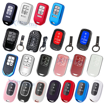 Remote Key Holder Case Shell Decor For Honda Accord Civic CRV Pilot FIT Insight