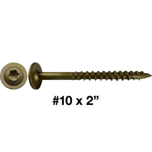 #10 CABINET MODIFIED TRUSS HEAD WOOD SCREW: 2" to 3-1/2" TORX/STAR Washer Head - Picture 5 of 22