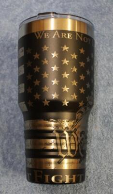 Stainless Insulated 30oz Tumbler Laser Wrap Donald Trump WE THE PEOPLE Fight NEW