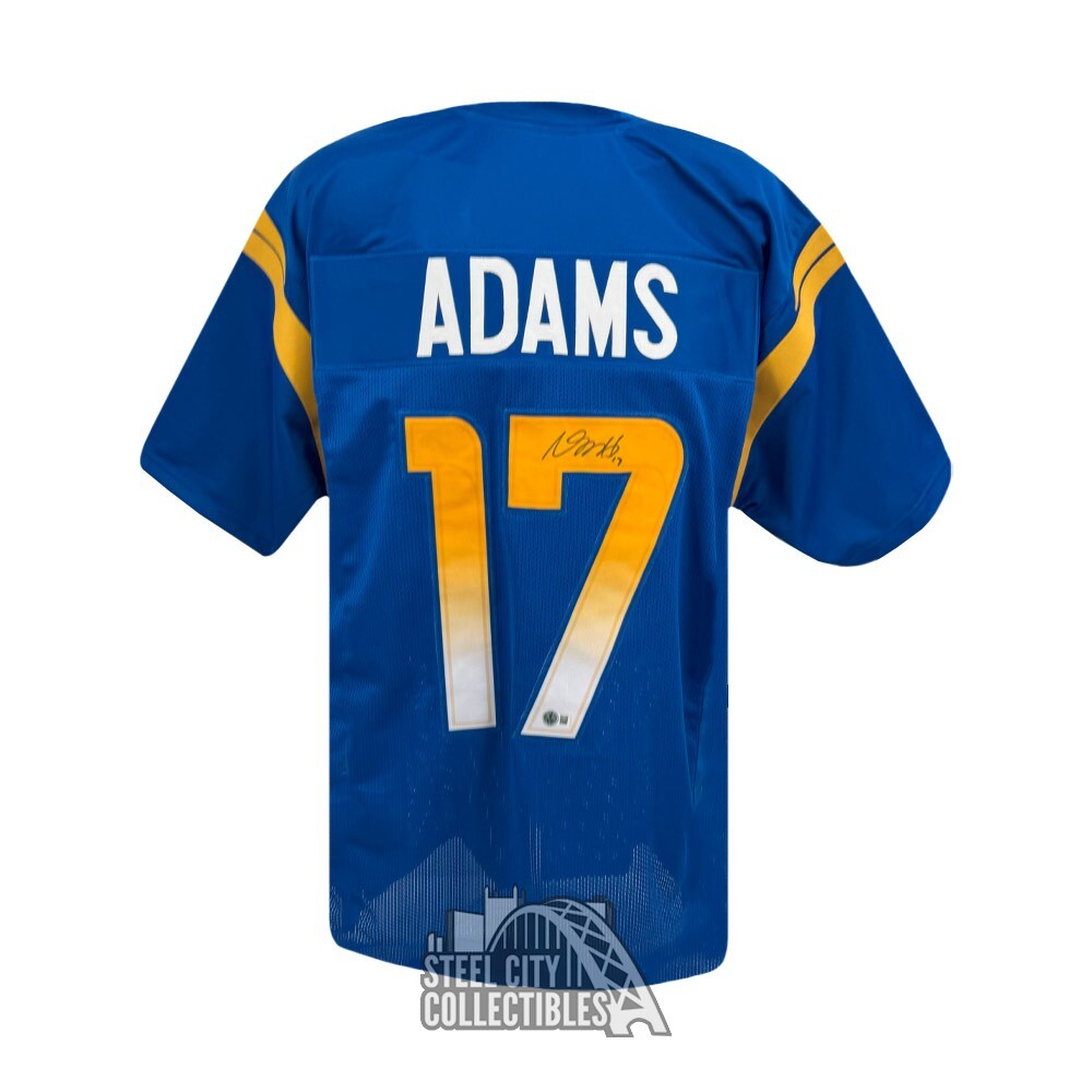 Davante Adams Autographed Signed Los Angeles Custom Blue Football Jersey - BAS 
