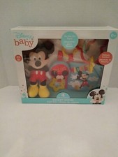 Disney Baby Mickey Mouse 4 Piece Gift Set BPA Free New 0- 6 Months