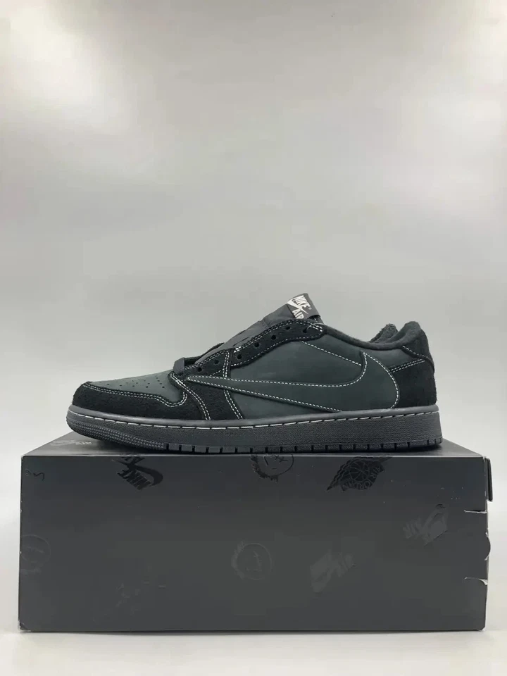 NEW Nike Air Jordan 1 Retro Low OG SP x Travis Scott Black Phantom Men’s Size 10 - Image 2 of 4