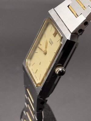 Vintage Citizen Quartz Ladies Square Watch Battery Replaced