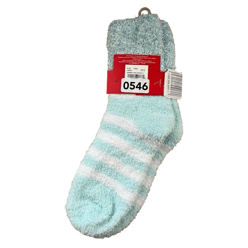 Esprit Bebé Azul/Blanco Súper Suave Difuso Acogedor Calcetines, Talla 9-11 Foto 4 de 4