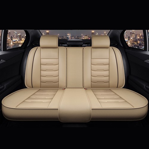 Car Seat Covers Deluxe PU Leather Seat Cover Front Rear Seat Set Full Surrounded - Picture 34 of 41