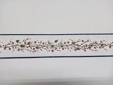 Red Berry Wallpaper Border FAM65101B vine garland wall decor 4in x 15ft
