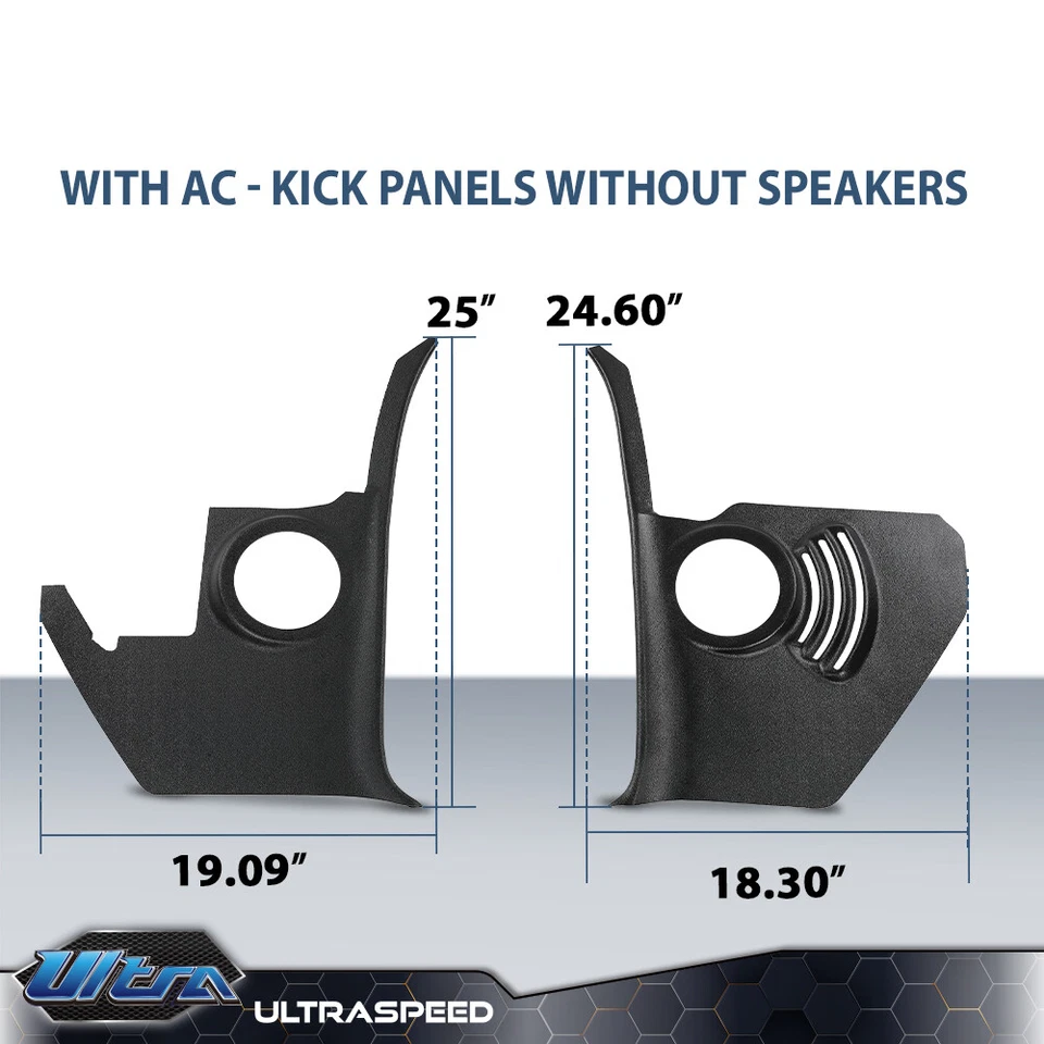 Par apto para Chevy Impala 1964 con paneles de retroceso de altavoz de CA sin altavoz Foto 3 de 4
