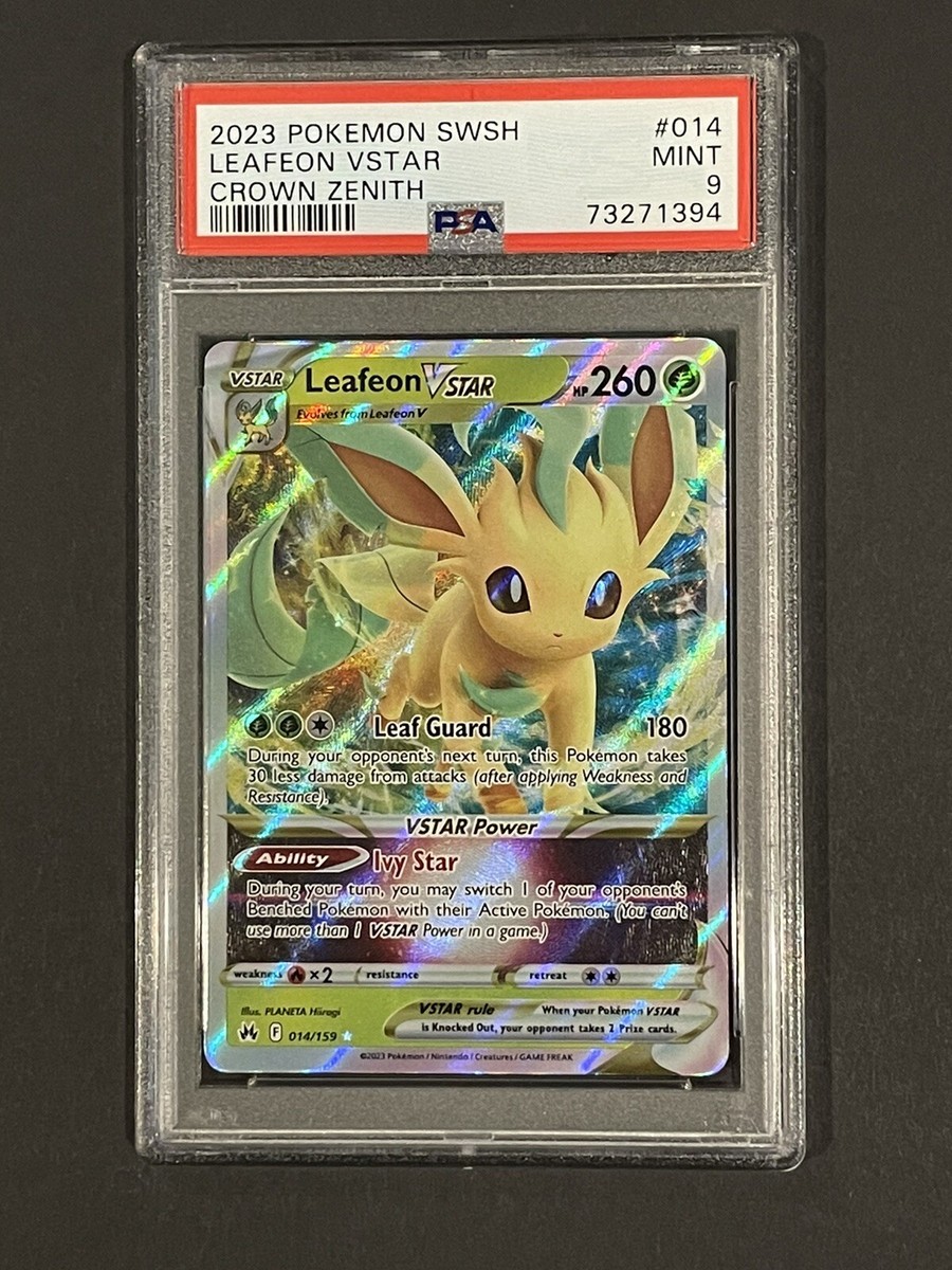 Pokémon TCG Leafeon VSTAR Crown Zenith 014/159 Holo Ultra