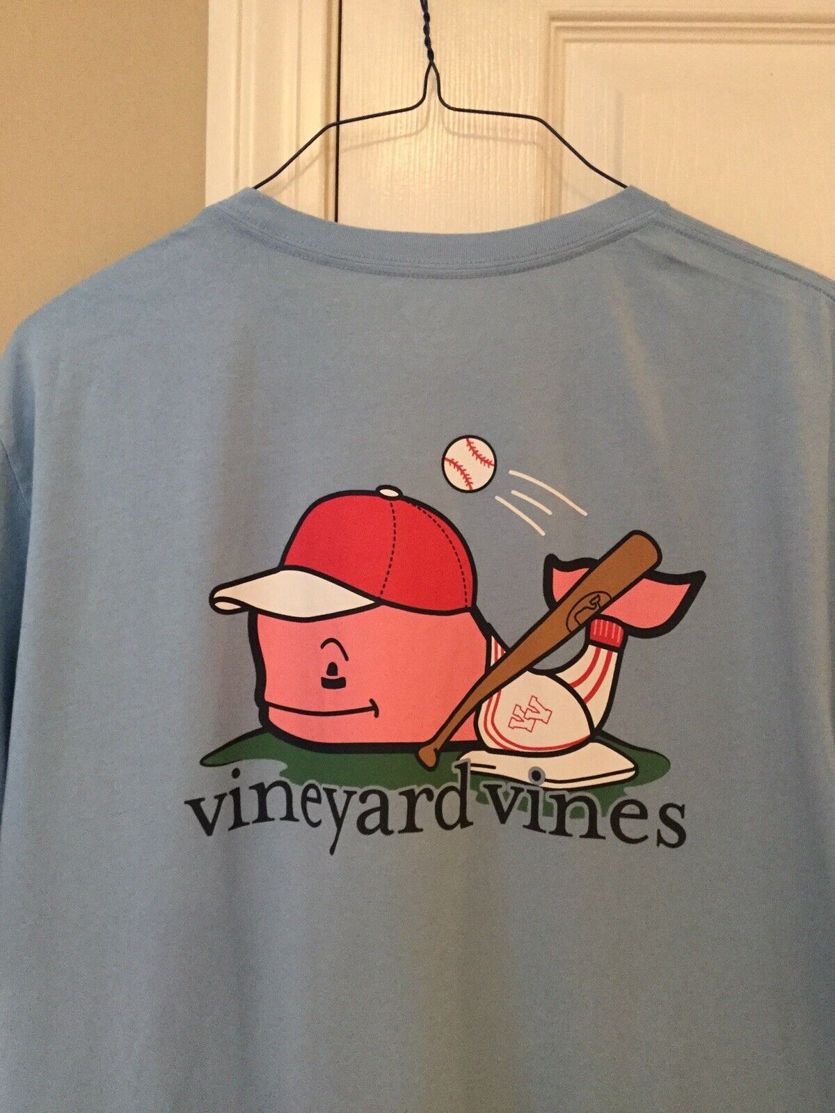 Vineyard Vines Men#039;s Baseball Whale Pocket Short Sleeve T-Shirt Blue  XL NWT eBay
