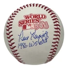 Ray Knight Signed Auto 1986 World Series Baseball w/ 1986 WS MVP Beckett BAS COA