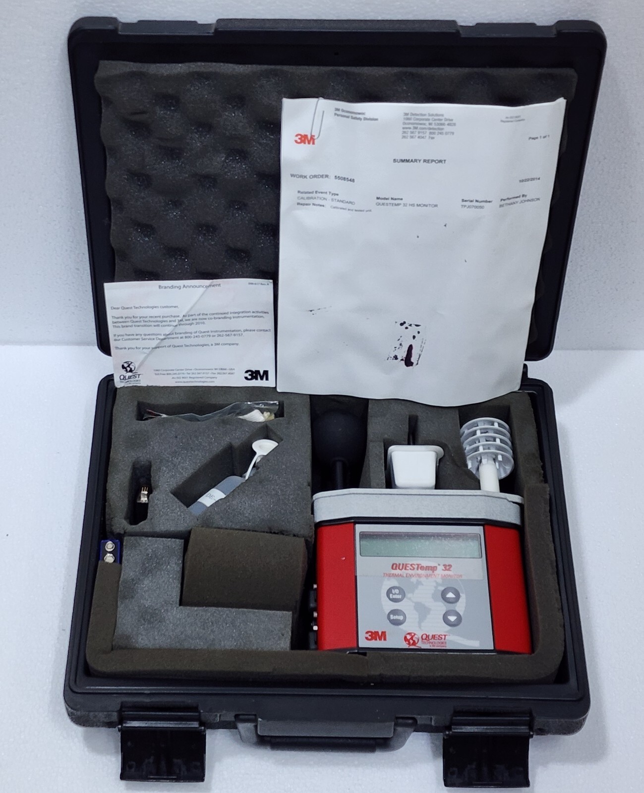 QUEST 3M QUESTEMP 32 THERMAL ENVIRONMENT HS MONITOR