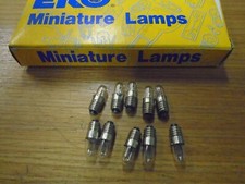 10-PK 335 28V .04A 1.12W MINIATURE BULB Light LAMP Midget Screw GE 28601  NOS