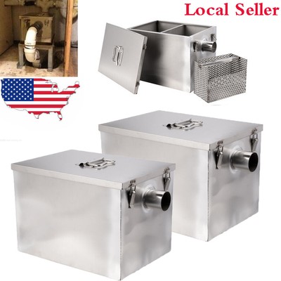 Gallons Per Minute Stainless Steel Interceptor Trap 8LB 5GPM Commercial