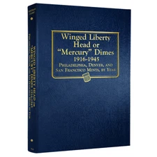 Mercury (Winged Liberty) Dimes: 1916-1945 - Whitman Classic Coin Album