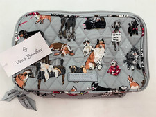 Image of Vera Bradley Small Blush & Brush Makeup Case Dog Show Actual Picture #E93943
