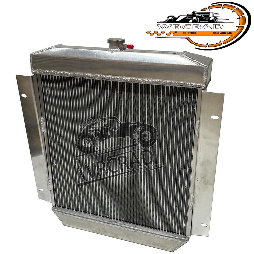 2-Rows Aluminum Radiator For 1954 1955 1956 Ford Customline V8 3.9 4.2 ...