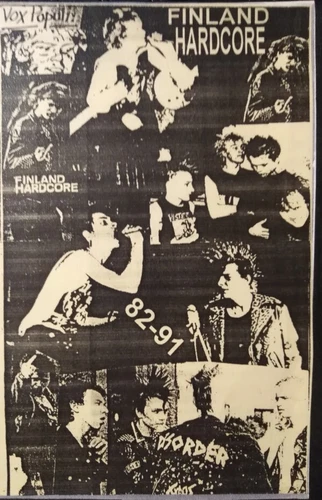 V/A FINLAND HARDCORE 82-91 DVDR VIDEO. LAMA, RATTUS, BASTARDS, KAAOS, TAMPERE SS