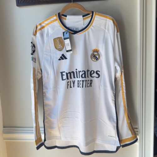 Vini Jr. #7 Home Kit Shirt Fan Jersey 23/24 NWT White, Spain Football Size Small