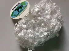 White Butterfly Yarn -Dark Horse Nubs #130 Snow White Flag Ribbon Poly 20gr 71yd