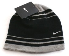 Nike Swoosh Gray \u0026 Orange Knit Beanie 
