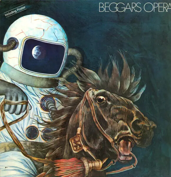 LP Beggars Opera Pathfinder 1STL GERMAN PRESS, SWIRL LABELS