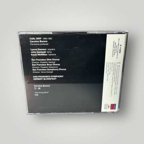 Orff: Carmina Burana San Francisco Symphony & Chorus Blomstedt 1991 London CD - Picture 2 of 6