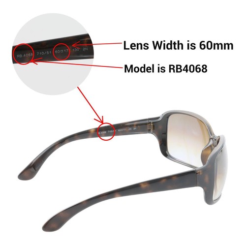 Lentes de repuesto polarizadas rojas Walleva Fire para gafas de sol Ray-Ban RB4068 60 mm - Imagen 4 de 8
