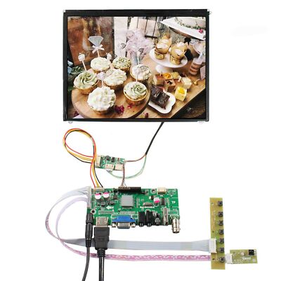 HD VGA AV USB LCD Controller Board 9.7inch 1024X768 IPS LCD Screen
