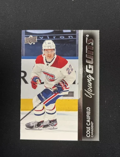 2021-22 Upper Deck Series 1 Cole Caufield #201 Rookie Young Guns Canadiens RC