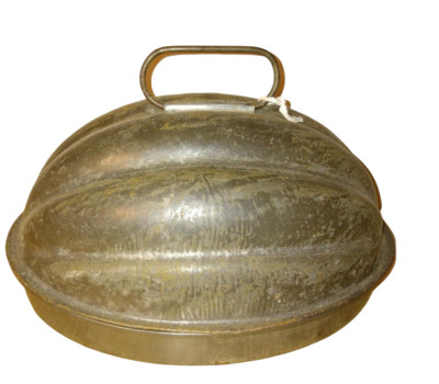 Vintage Kitchen KREAMER Pudding Cake Bread Jello Tin Mold Pan OVAL RIBBED 