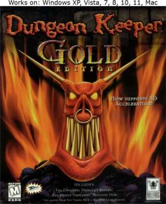 Dungeon Keeper Gold PC Mac Game 1997 Windows 7 8 10 11