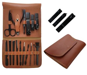 16PCs Manucure Set Pédicure Outils et pinces à ongles en acier inoxydable professionnel