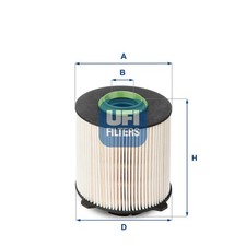 Kraftstofffilter UFI 26.058.00 Filtereinsatz für VAUXHALL OPEL CHEVROLET SAAB Mk